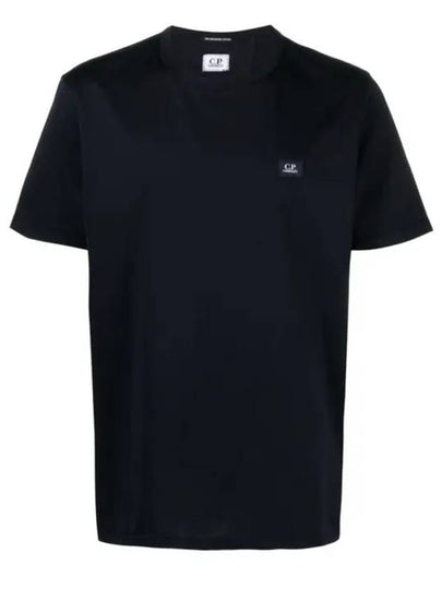 70/2 Mercerized Jersey Short Sleeve T-Shirt Navy - CP COMPANY - BALAAN 2