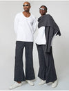 Wide Slit Track Pants Charcoal - ATHPLATFORM - BALAAN 2