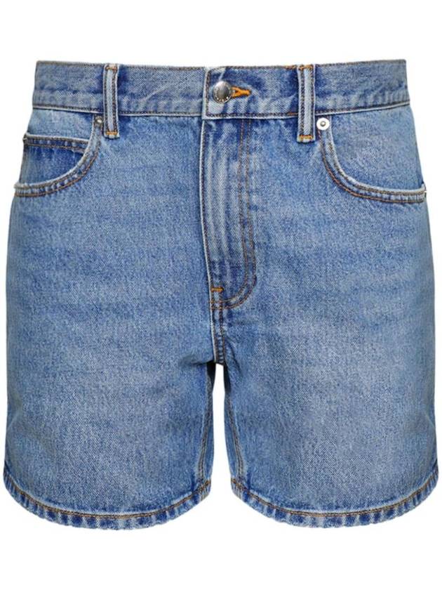 Low Rise Denim Shorts Blue - ALEXANDER WANG - BALAAN 1