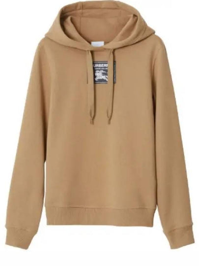 Women's Prosum Label Cotton Hoodie Camel - BURBERRY - BALAAN 2