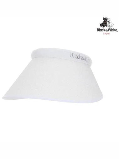 Glitter Wide Brim Visor 8734LZSPWHITE - BLACK&WHITE - BALAAN 1