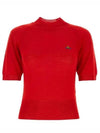 Women's Wool Silk Knit Top Red - VIVIENNE WESTWOOD - BALAAN 2