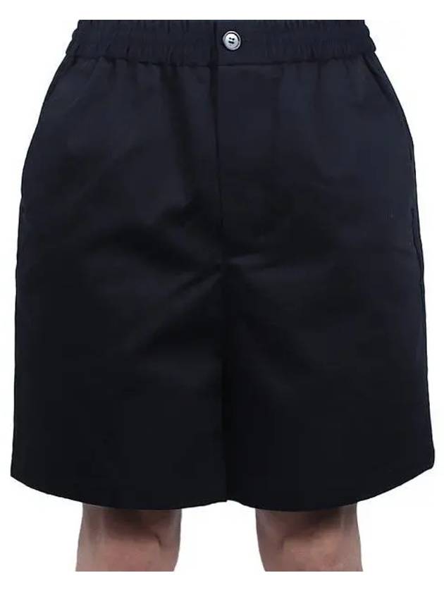 Cotton Chino Shorts Black - AMI - BALAAN 2