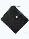 Intrecciato Zipper Half Wallet Black - BOTTEGA VENETA - BALAAN 2