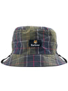 Cotton Reversible Bucket Hat Navy - BARBOUR - BALAAN 8