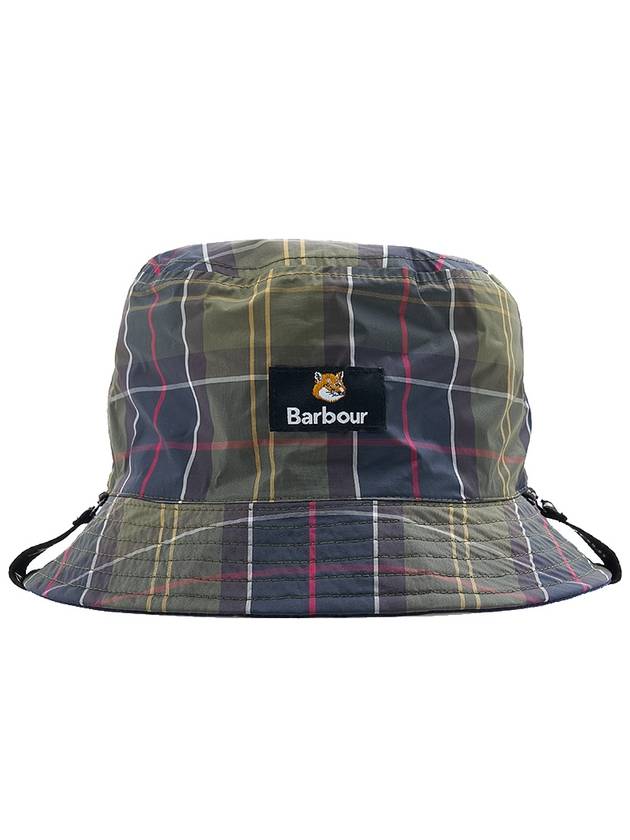 Cotton Reversible Bucket Hat Navy - BARBOUR - BALAAN 8