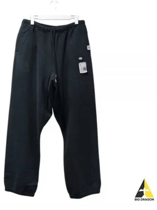 J13PT724 BLACK logo patch sweat pants - MIHARA YASUHIRO - BALAAN 1