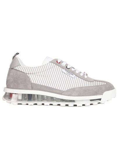 Tech Runner Panel Low Top Sneakers Grey - THOM BROWNE - BALAAN 2