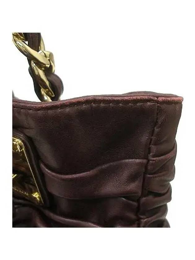 Dark purple leather shoulder bag - MICHAEL KORS - BALAAN 3