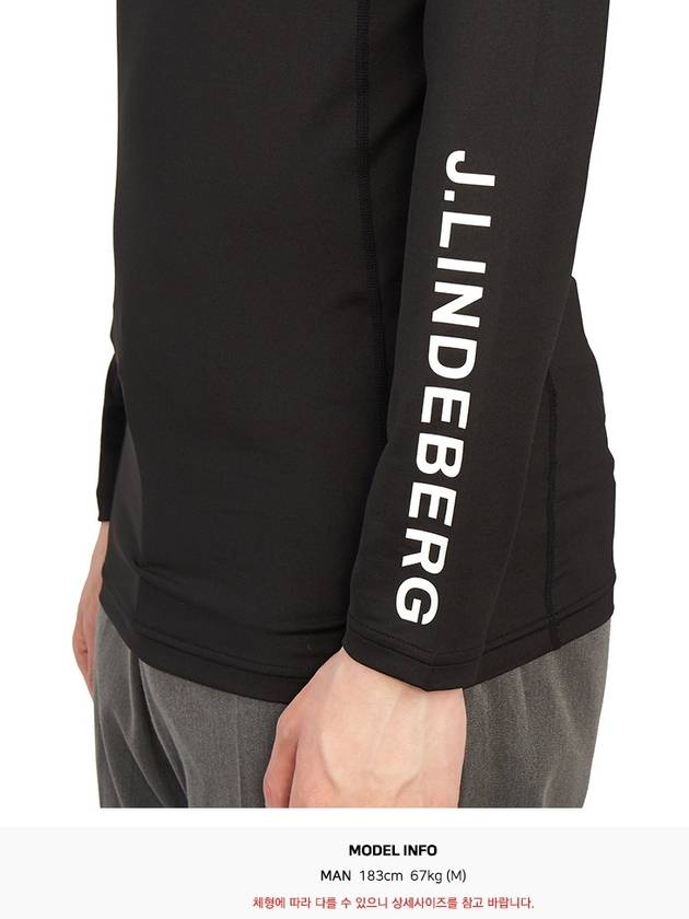 Golf Aello Soft Compression Long Sleeve T-Shirt Black - J.LINDEBERG - BALAAN 9