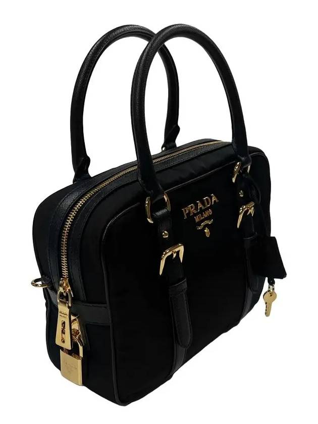 Tesuto Square Saffiano Tote Bag Black - PRADA - BALAAN 5