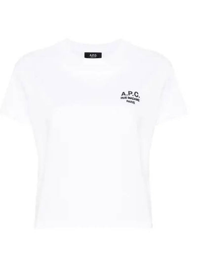 Boxy Rue Madame Short Sleeve T-Shirt White - A.P.C. - BALAAN 2