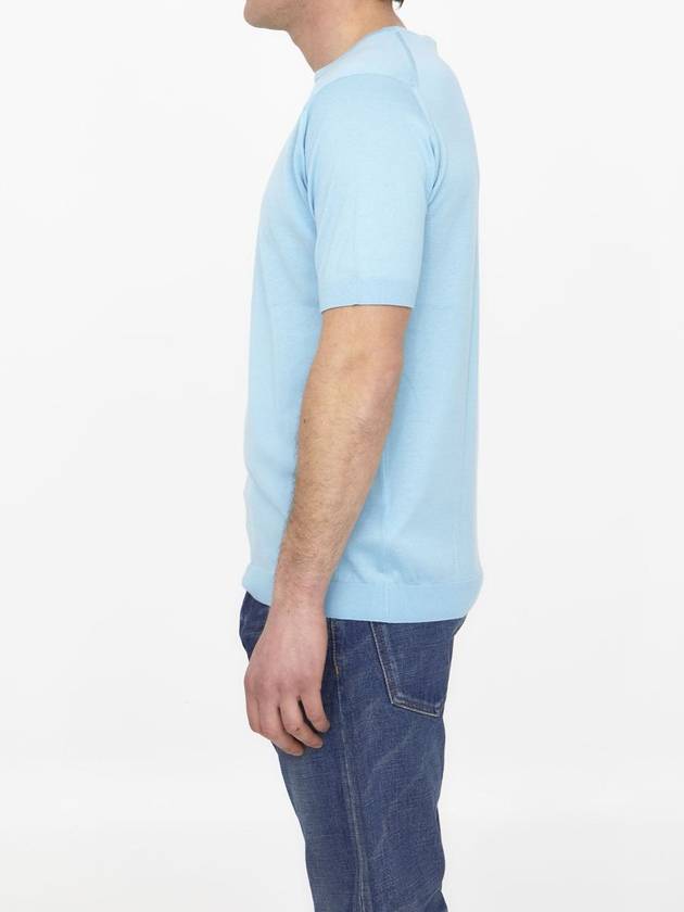 Light-Blue Cotton Jumper - JOHN SMEDLEY - BALAAN 3