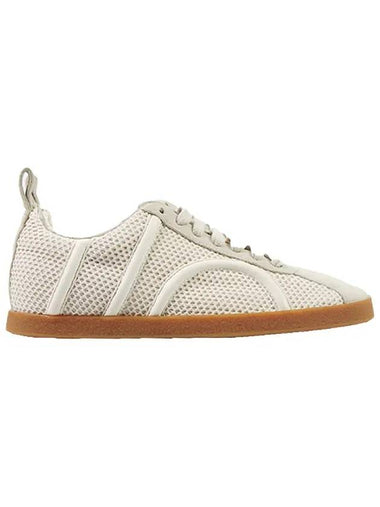 Women's Mesh Low-Top Sneakers Ivory - TOTEME - BALAAN 1