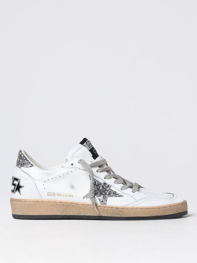 Ball Star Heel Tab Low Sneakers White Silver - GOLDEN GOOSE - BALAAN 2