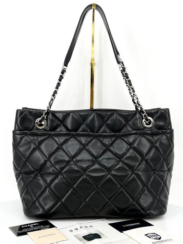 Caviar Timeless Shoulder Bag Black - CHANEL - BALAAN 4