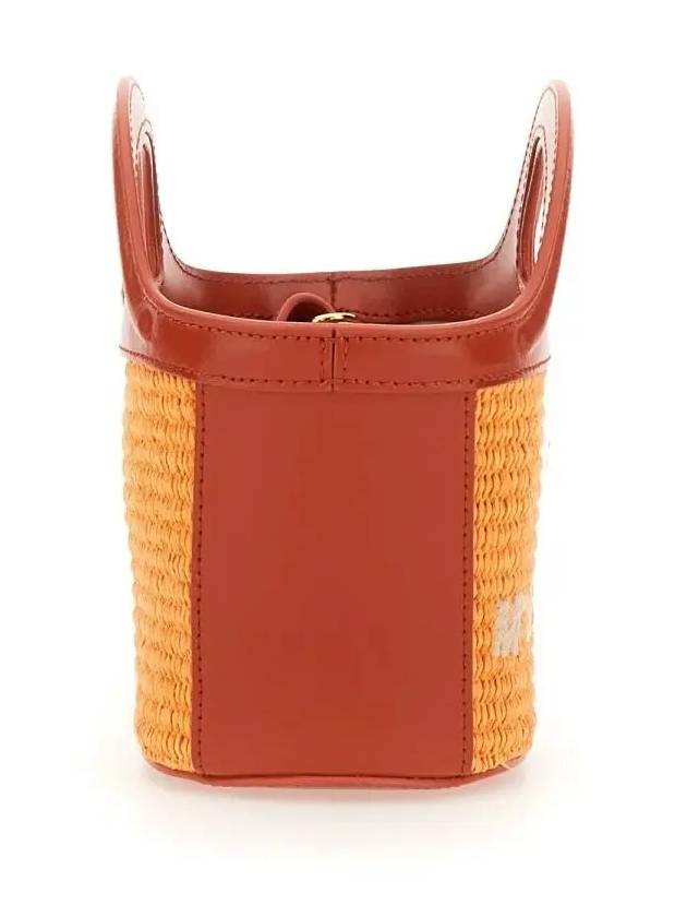 Rattan Micro Tropicalia Cross Bag Orange - MARNI - BALAAN 4