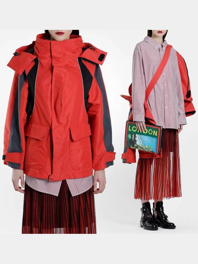 Swing Shearling Parka Jacket Red - BALENCIAGA - BALAAN 2