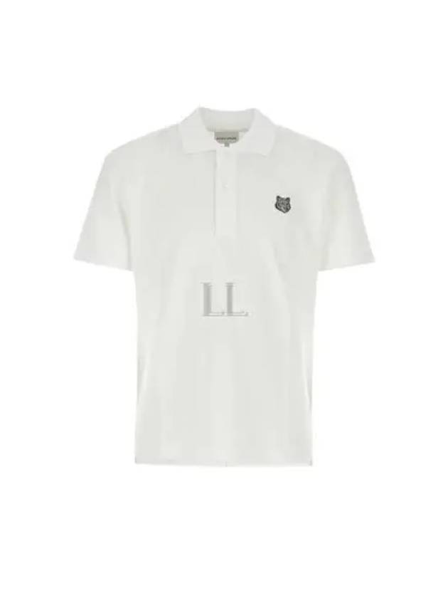 Piquet Polo Shirt White - MAISON KITSUNE - BALAAN 2