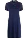 Women's Pony Logo Midi Dress Blue - POLO RALPH LAUREN - BALAAN 2