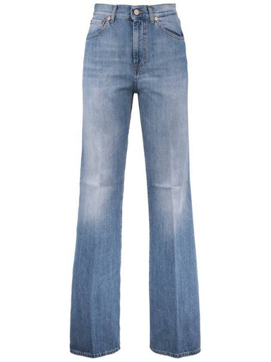 Dondup Amber Wide Leg Jeans In Fixed Denim - DONDUP - BALAAN 1