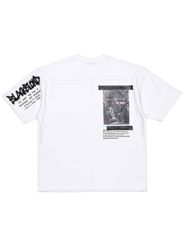 1982 No Sympathy Short Sleeve T-Shirt White - BLACKBLOND - BALAAN 2