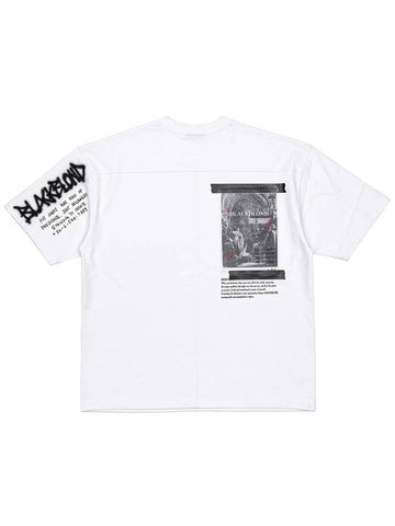 1982 No Sympathy Short Sleeve T-Shirt White - BLACKBLOND - BALAAN 1