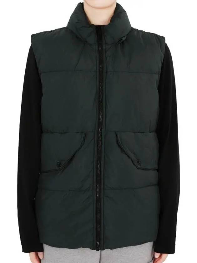 Kids Wappen Patch Down Padded Vest Dark Green - STONE ISLAND - BALAAN 2