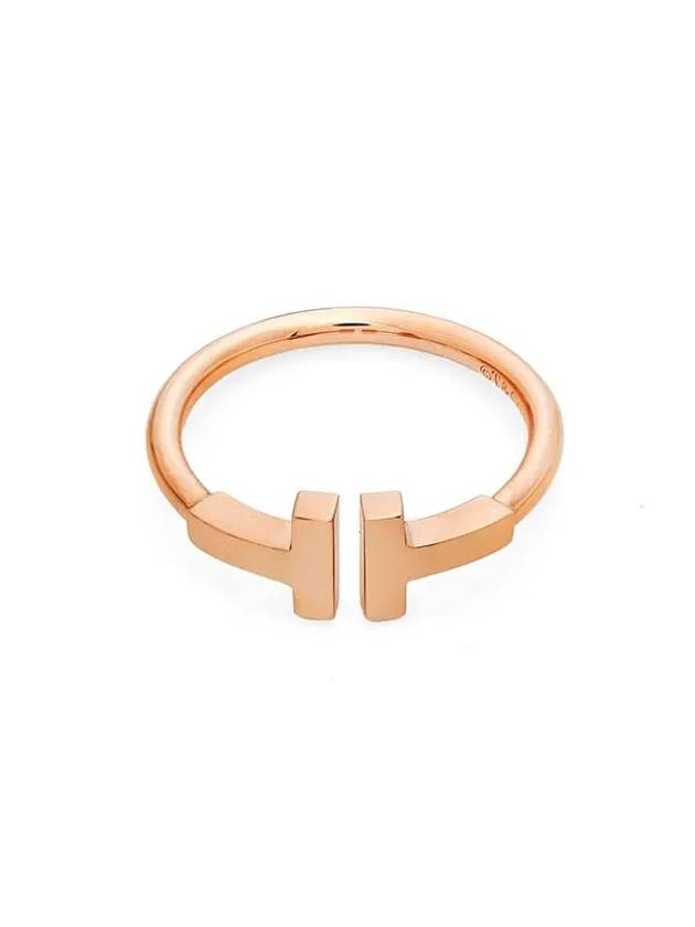 T Wire Ring Rose Gold - TIFFANY & CO. - BALAAN 1