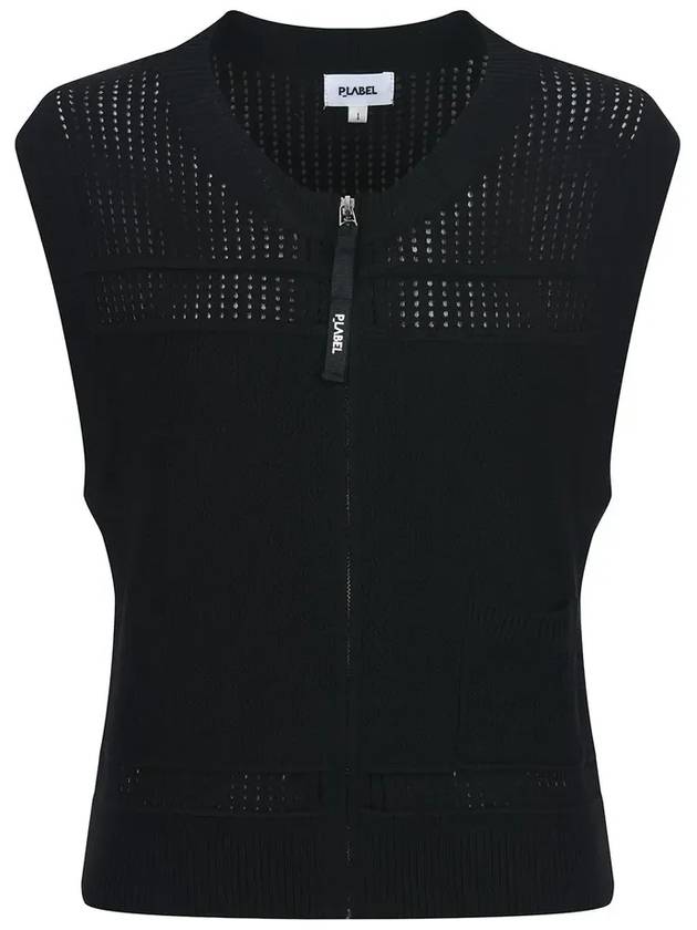 Punching zip-up vest MK3MV315BLK - P_LABEL - BALAAN 10