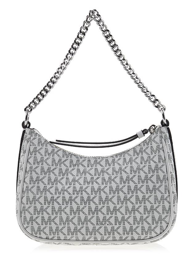 Small Logo Jetset Charm Shoulder Bag White - MICHAEL KORS - BALAAN 4