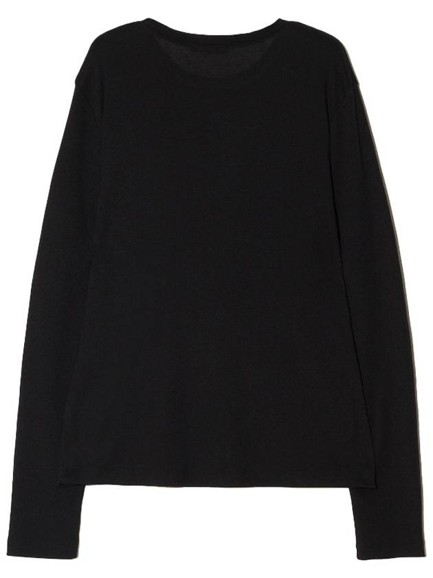 Soft round neck long sleeve t shirt black - LESEIZIEME - BALAAN 3