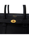 Bayswater Zipped Mini Classic Grain Tote Bag Black - MULBERRY - BALAAN 9