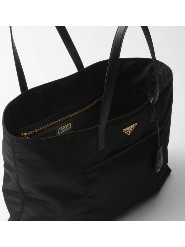 Re-Edition 1978 Large Re-Nylon Saffiano Leather Tote Bag Black - PRADA - BALAAN 5