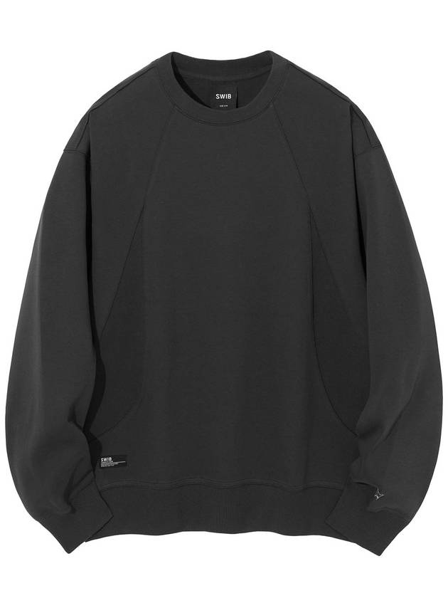 Swivee Lip Contrast Point Sweatshirt Sweatshirt Charcoal - SWIB - BALAAN 3