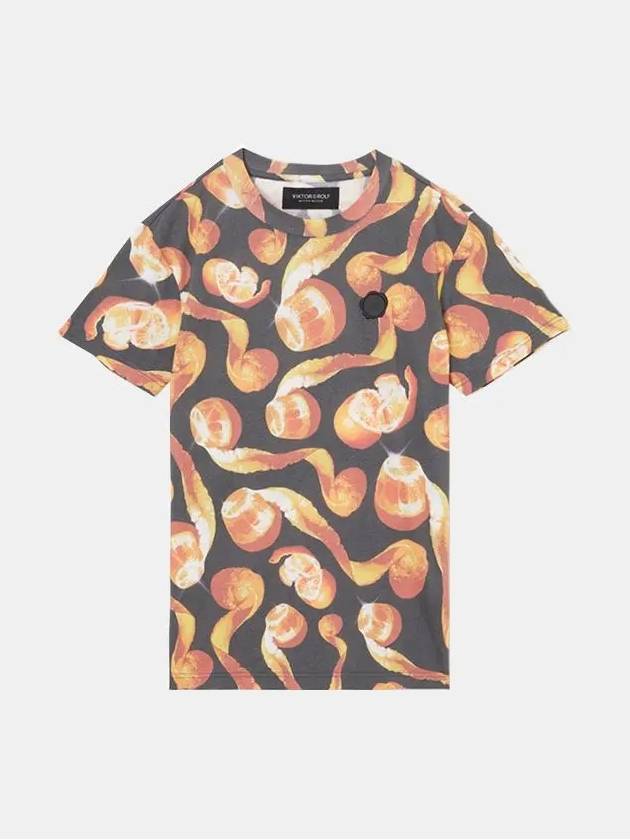 Men's 80S Orange Print T-Shirt MJ114 31 99122 - VIKTOR&ROLF - BALAAN 2