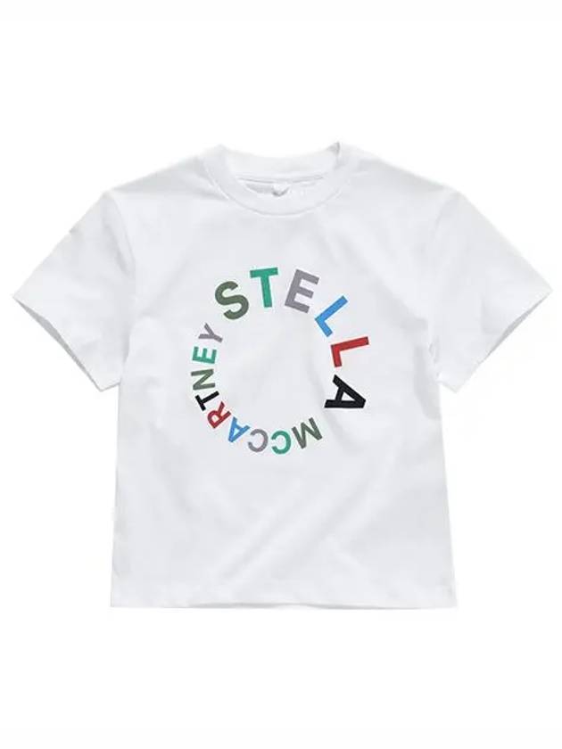 Stella McCartney short sleeve tshirt TT8S31 Z0434 100 rainbow logo kids short sleeve tshirt - STELLA MCCARTNEY - BALAAN 2