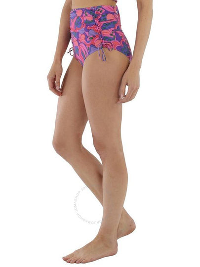 Isabel Marant Ladies Pink Violet Geometric-Print Bikini Bottoms, Brand Size 38 (US Size 4) - ISABEL MARANT - BALAAN 2