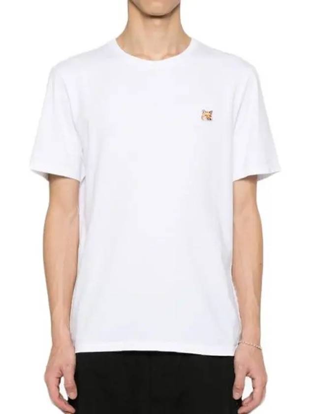 Fox Head Patch Classic Short Sleeve T-Shirt White - MAISON KITSUNE - BALAAN 2