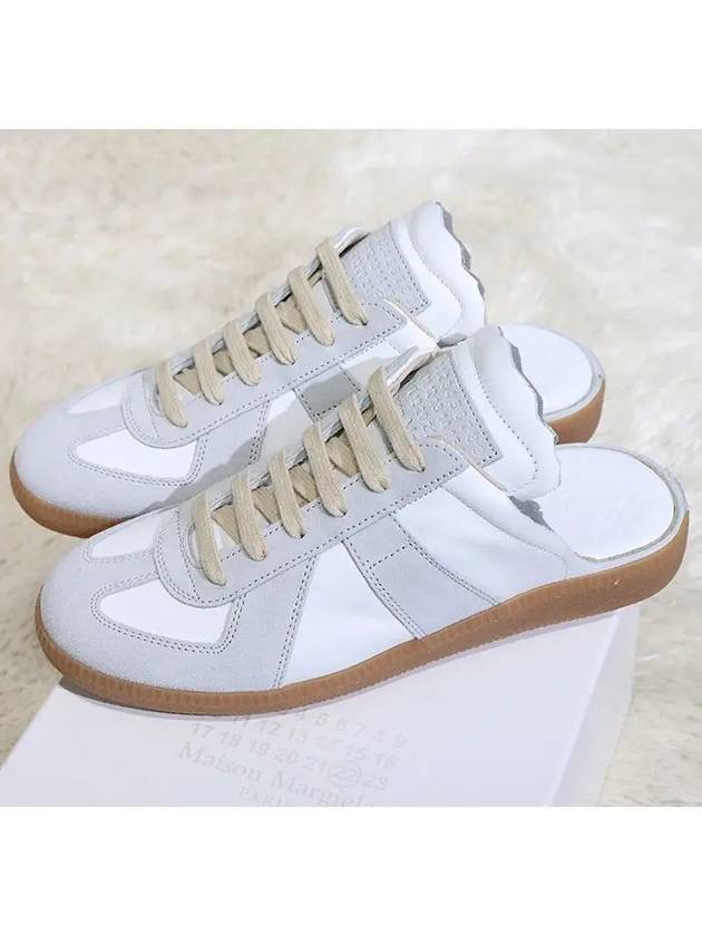 Women's Replica Cut Out Mule Low Top Sneakers White - MAISON MARGIELA - BALAAN 4