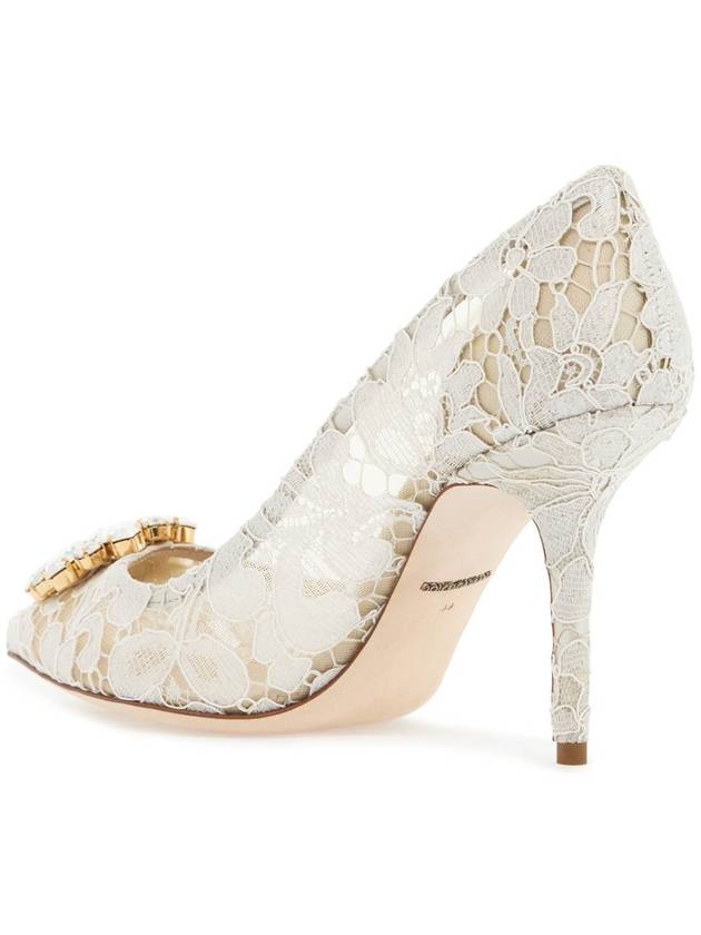 Lace Bellucci Pumps Heel White - DOLCE&GABBANA - BALAAN 4