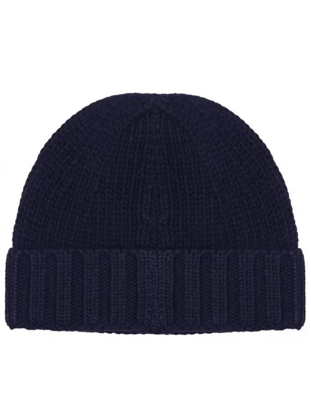 Logo Patch Beanie Navy - STONE ISLAND - BALAAN 4