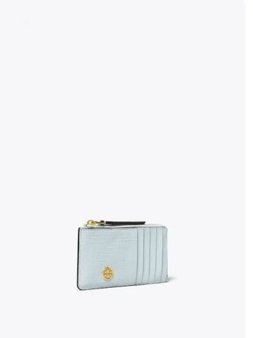 Robinson cross hat ch zip up card wallet case ice blue domestic product GM0024072627694 - TORY BURCH - BALAAN 1