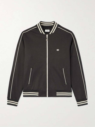 Triomphe Embroidered Track Jacket Dark Grey - CELINE - BALAAN 1