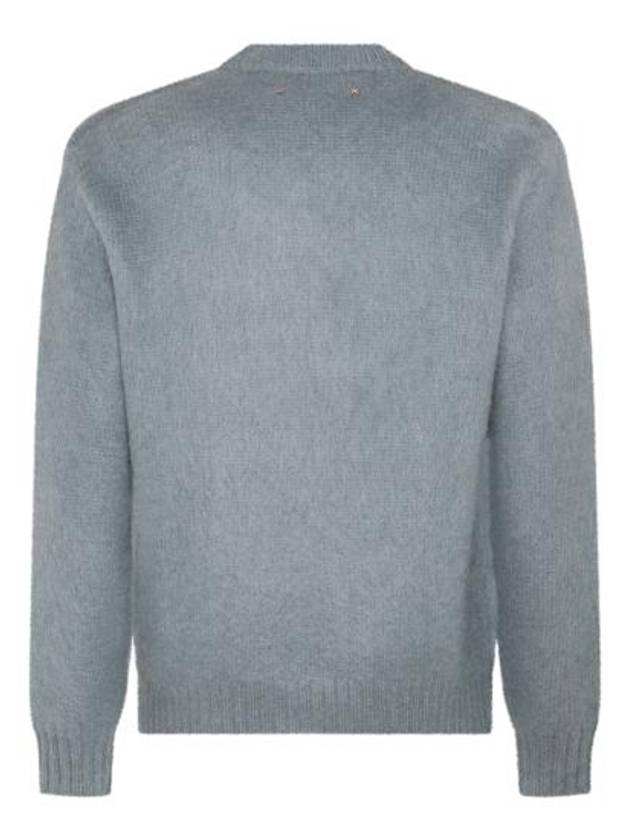 Mohair Jumper Knit Top Powder Blue - GOLDEN GOOSE - BALAAN 5