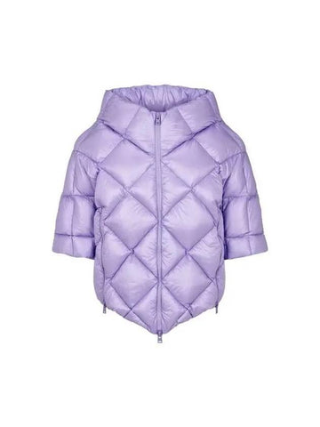 Women s Diamond Quilted Down Padded Jacket Violet 271966 - HERNO - BALAAN 1