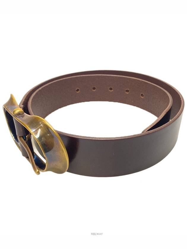 Vintage Buckle Belt Dark Brown - DOLCE&GABBANA - BALAAN 3