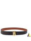 TB Reversible Leather Belt Black Tan - BURBERRY - BALAAN 2