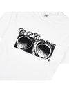 Print Cotton Short Sleeve T-Shirt White - CP COMPANY - BALAAN 6