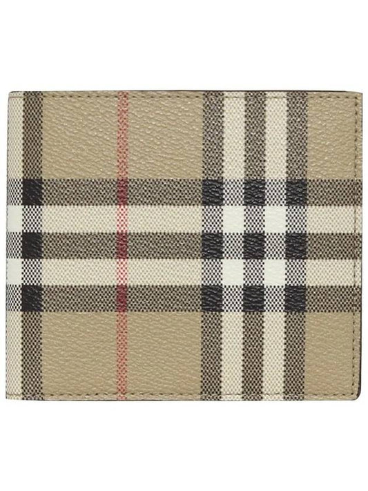 Check Half Wallet Beige - BURBERRY - BALAAN 2